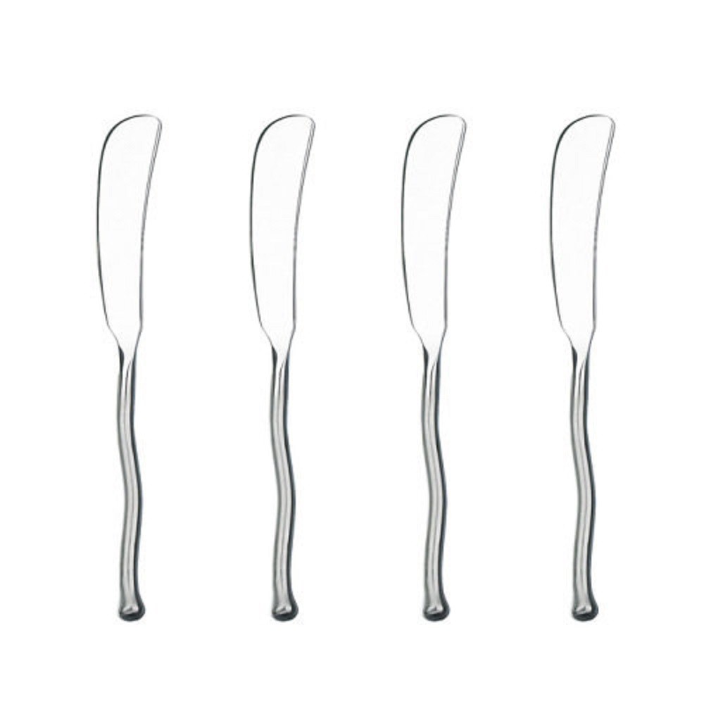 Gourmet Settings Exotique Platinum 18/10 Stainless Steel Spreader (Set of Four)