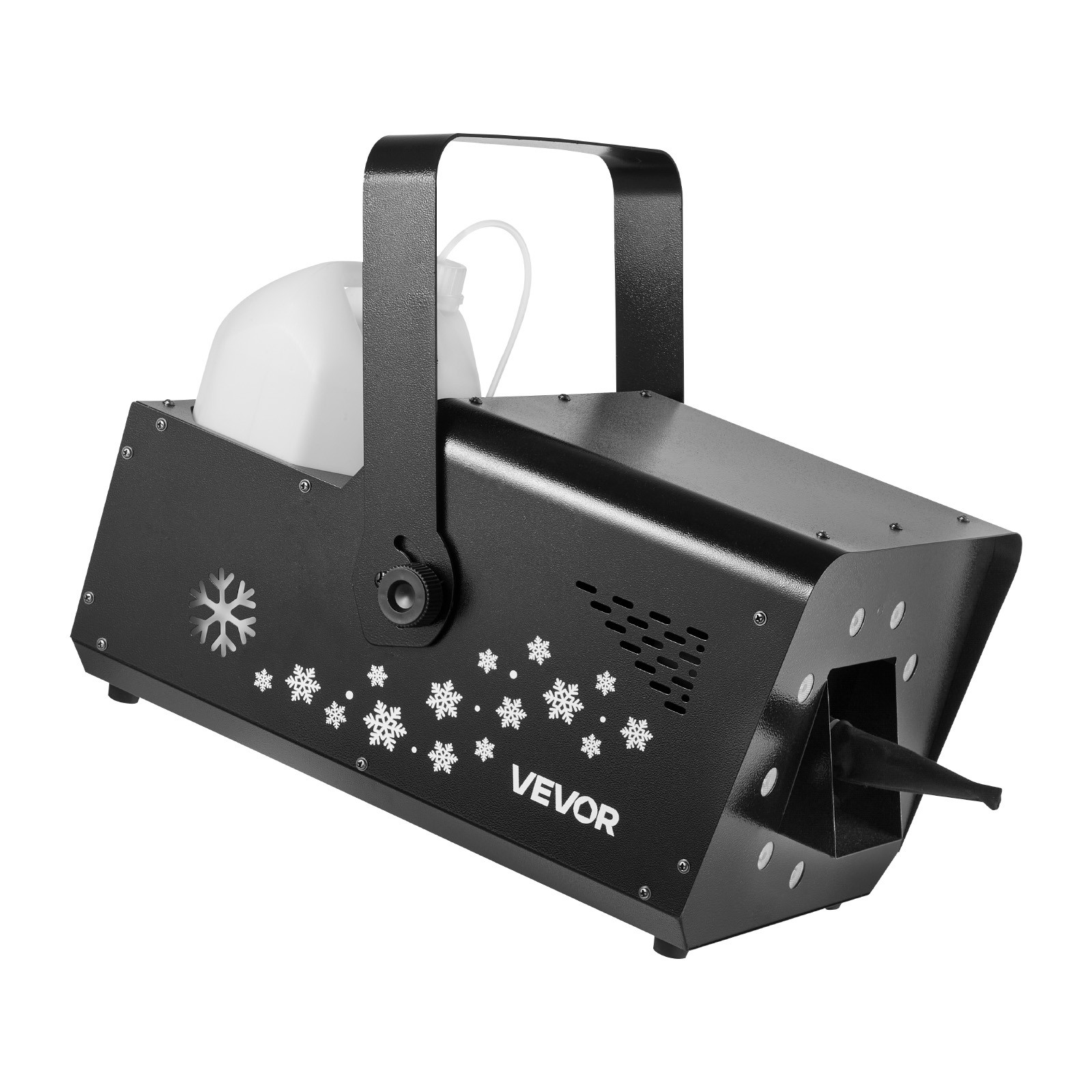 VEVOR 1500W Snow Machine with LED Light Handheld Hanging Remote & DMX512 Control