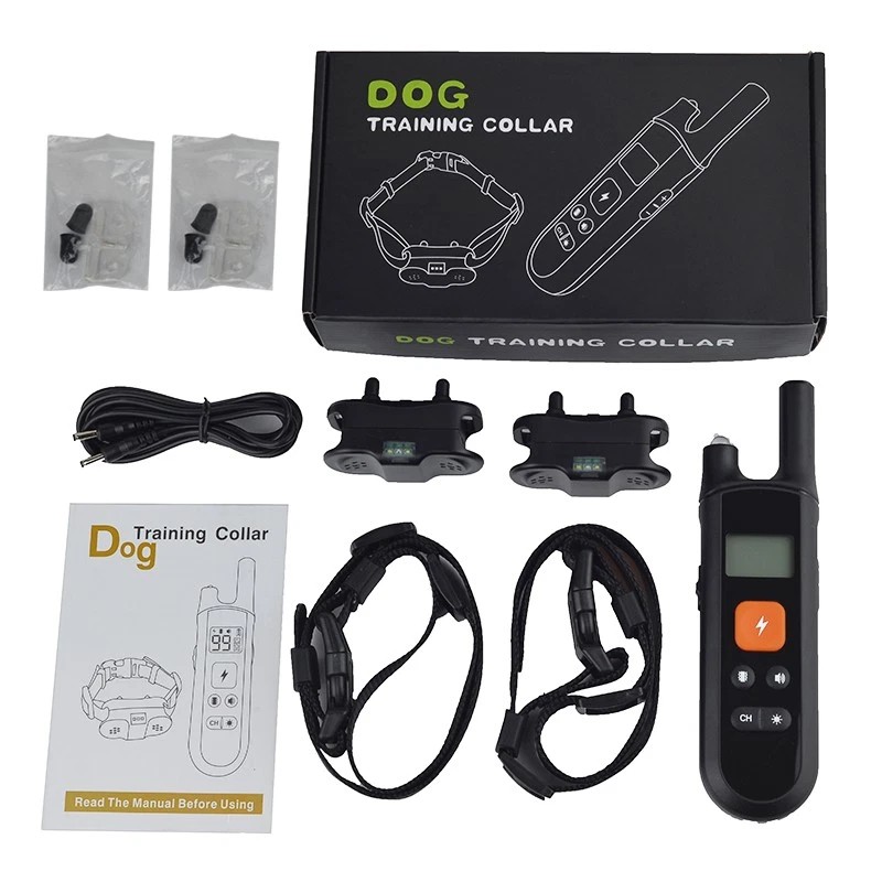 2600 FT Waterproof Dog Shock Training Collar Rechargeable Remote Pet Trainer LCD