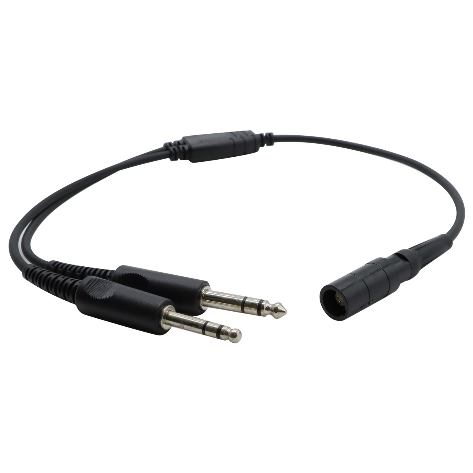 David Clark One-XP & Pro-XP 6 pin Lemo to GA Twin Plug Headset Adapter
