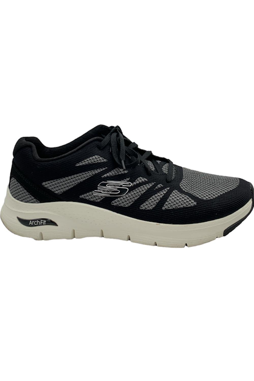 Skechers Arch Fit Lace-Up Sneakers Vivid Memory Black