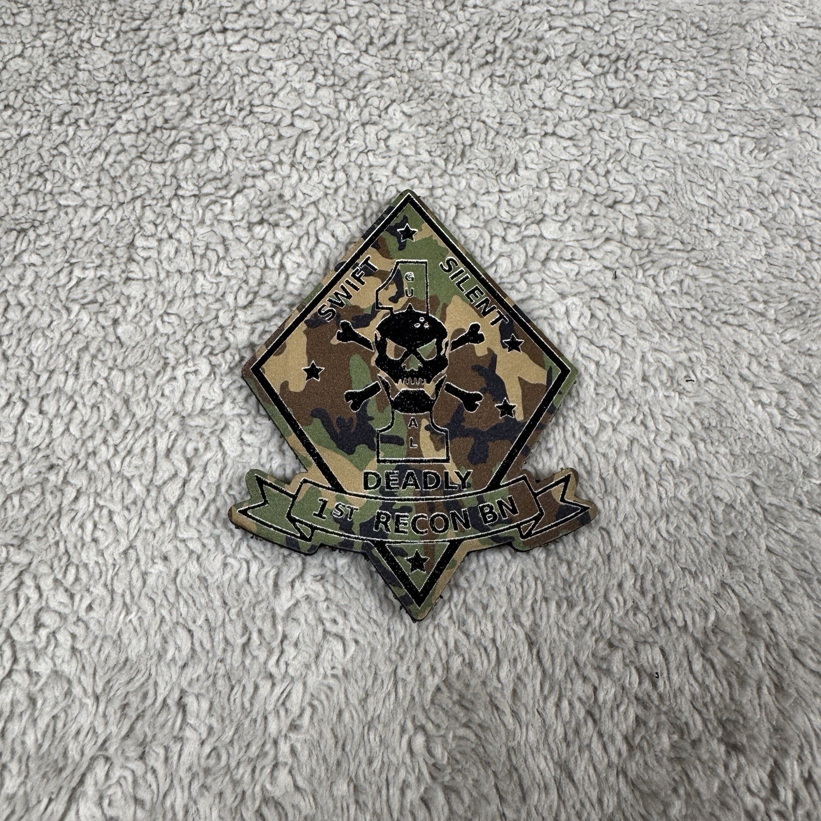 Leather 1st Recon Battalion Patches