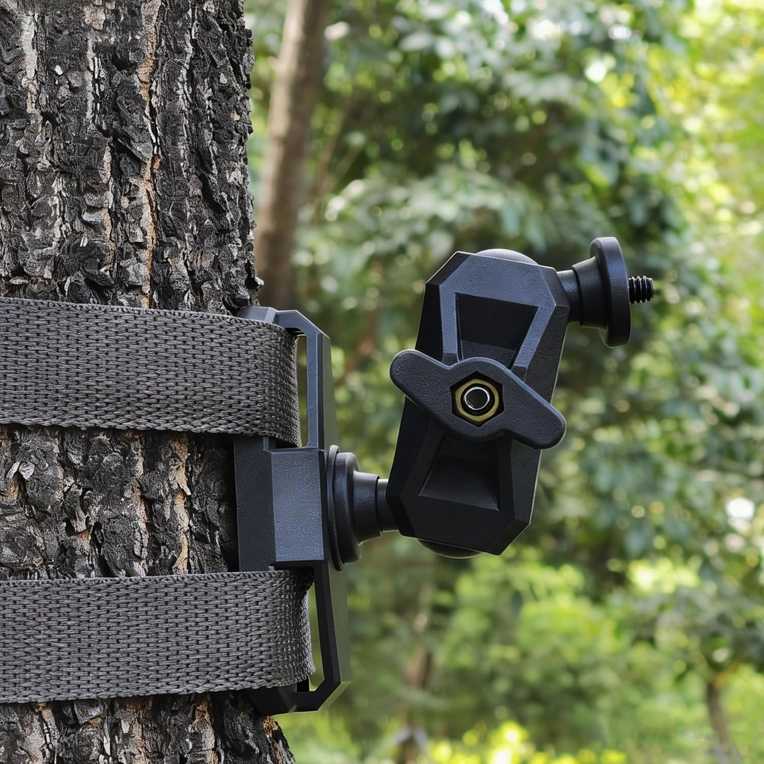 Trail Camera Mount, 360° Adjustable Game Holder Tree Mount with Black