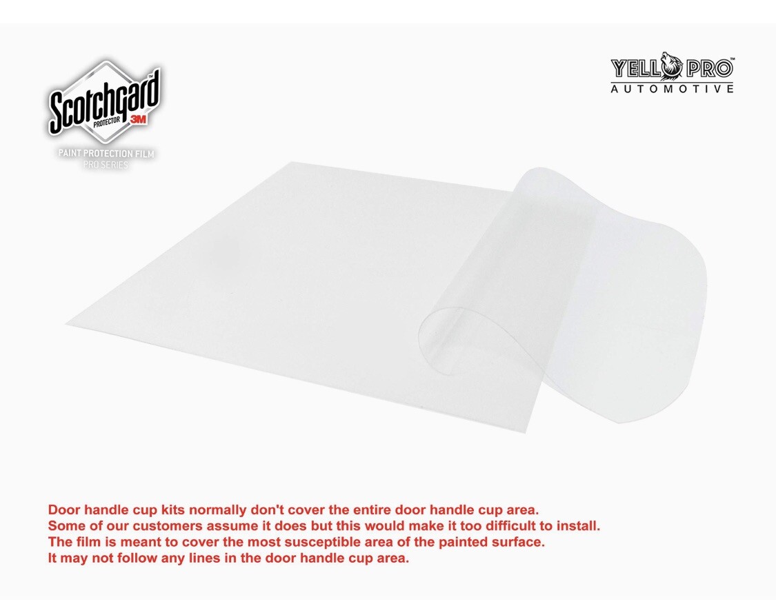 YelloPro Door Handle Bra Cup Paint Protection Kit for Select Toyota 4Runner SUV