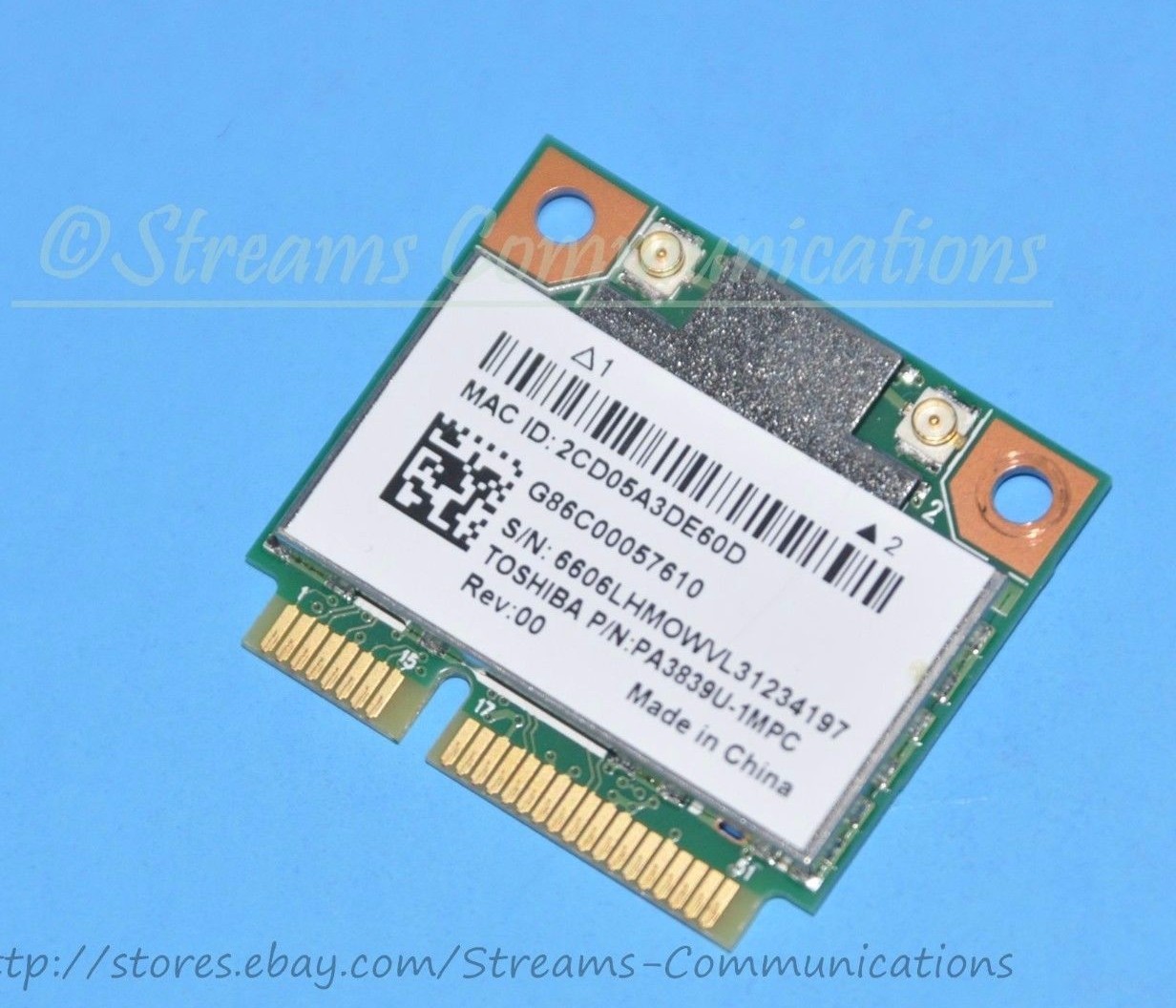TOSHIBA Satellite L875 L875D-S7111 Laptop Wireless WiFi Card PA3839U-1MPC