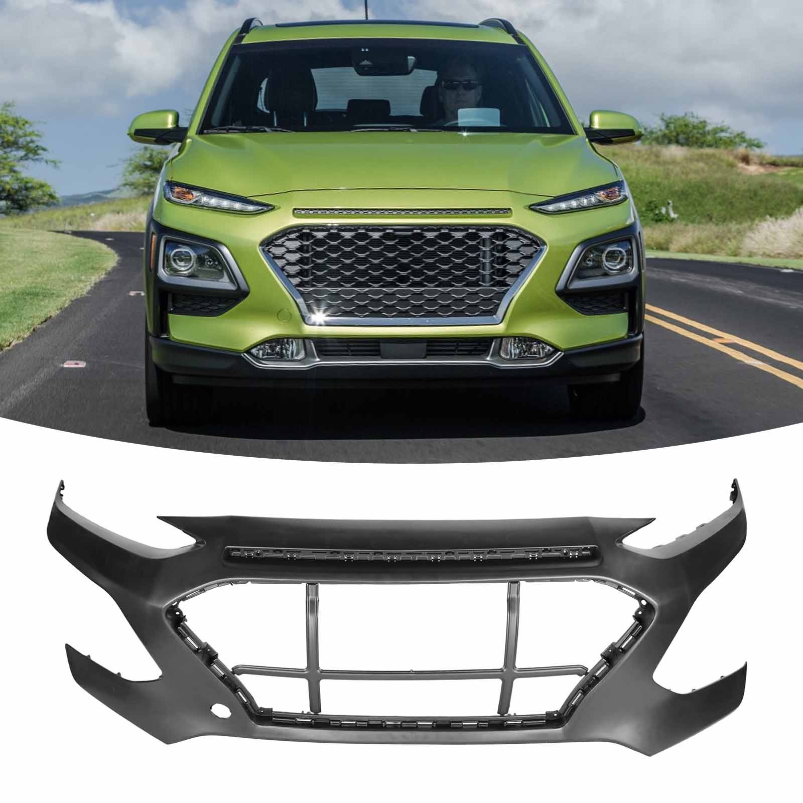 Front Bumper Upper For 2018 2019 2020-2021 Hyundai Kona SE SEL HY1000225 Primed