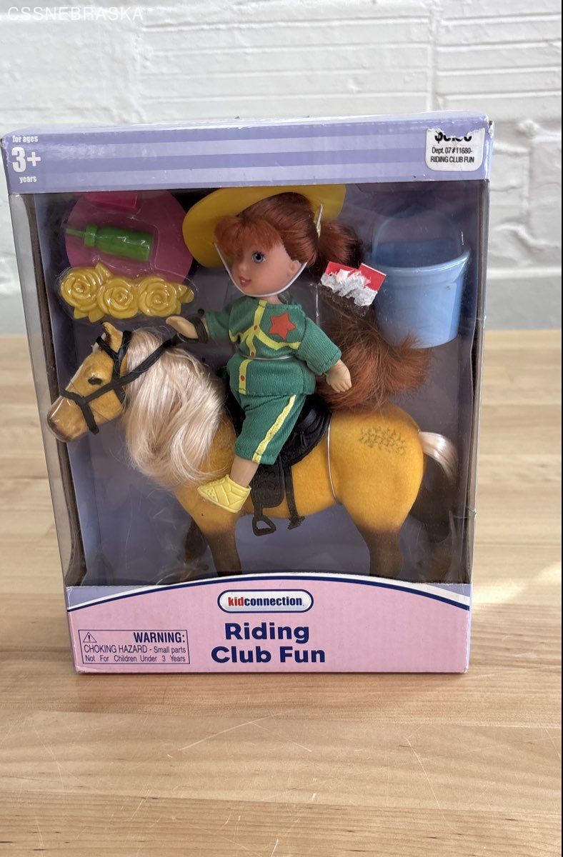 KidConnection Riding Club Fun Toy Doll and Horse