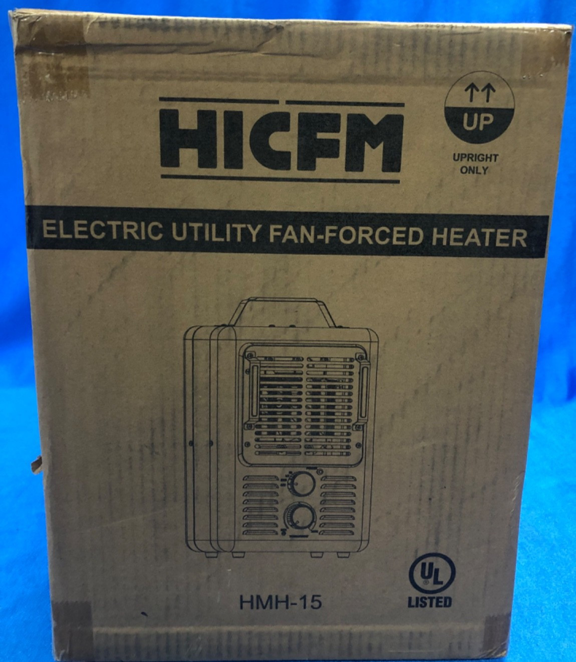 HICFM Electric Utility Fan Forced Heater 1500W - New Open Box - Never Used