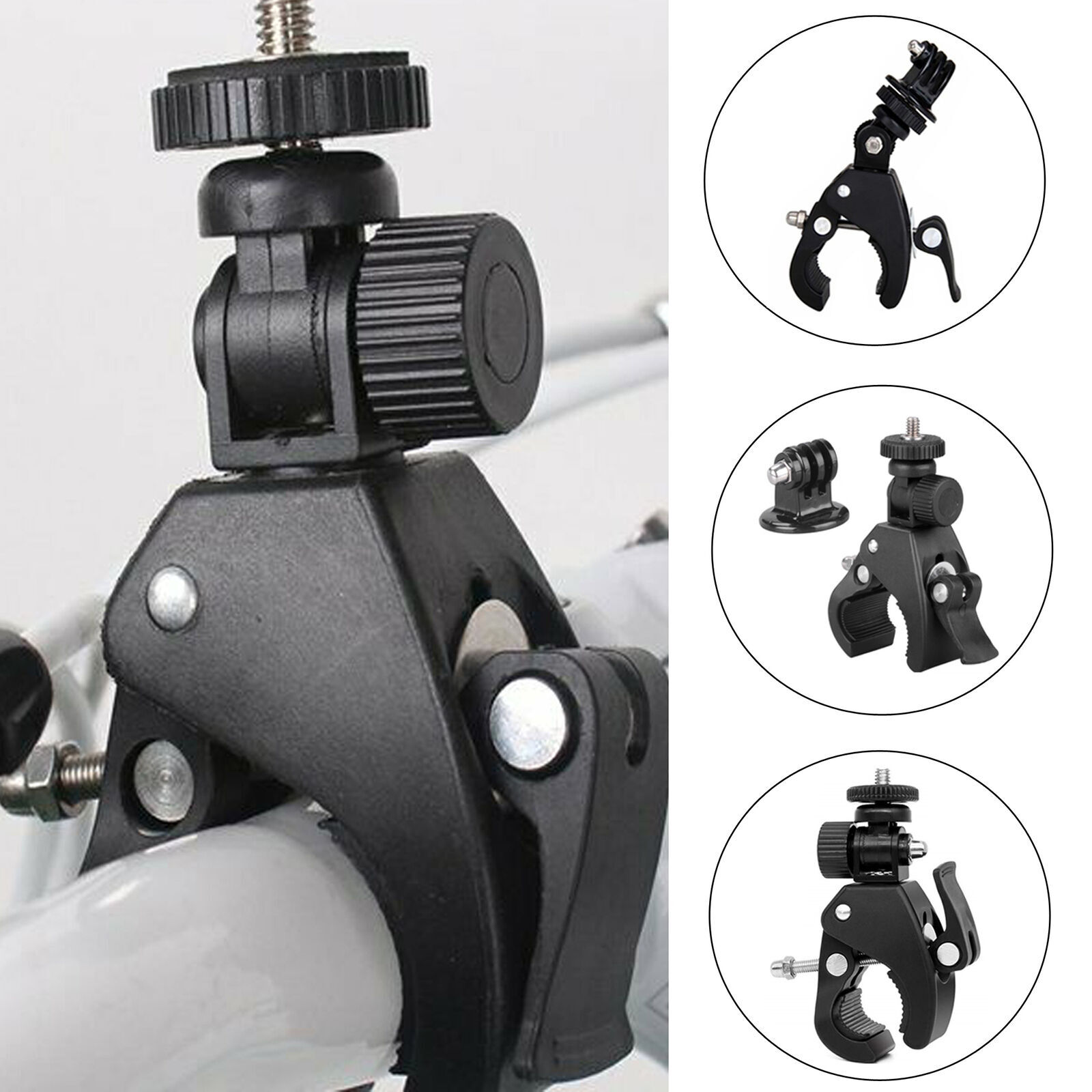 Bicycle Bike Motorcycle Handlebar Mount Holder Clamp For Gopro Hero 5 4 3+ 3 2 1