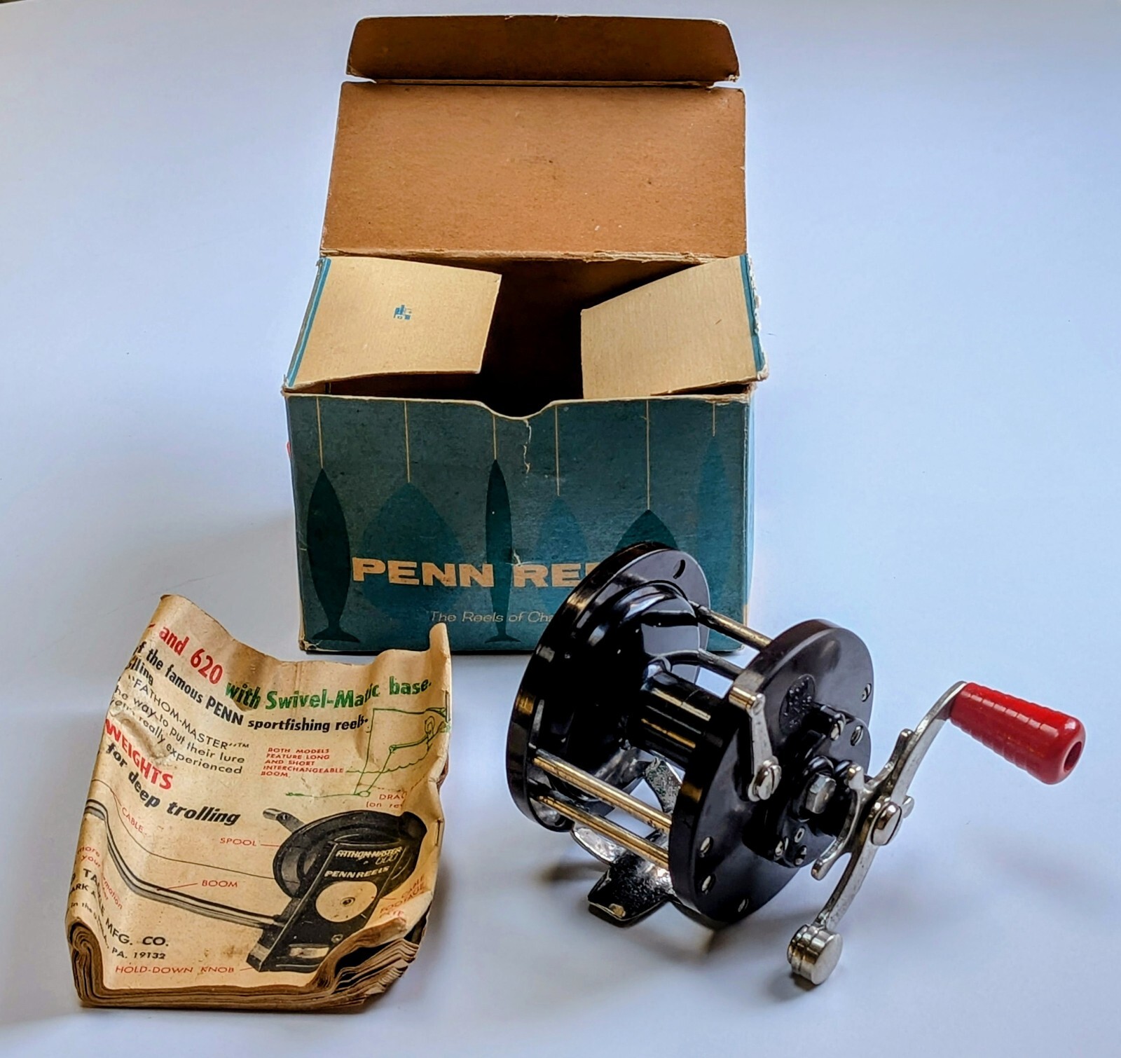 Penn Reels Sea Boy 85 Fishing Reel Vintage USA Mackerel Cod Boxed Nickel Plated