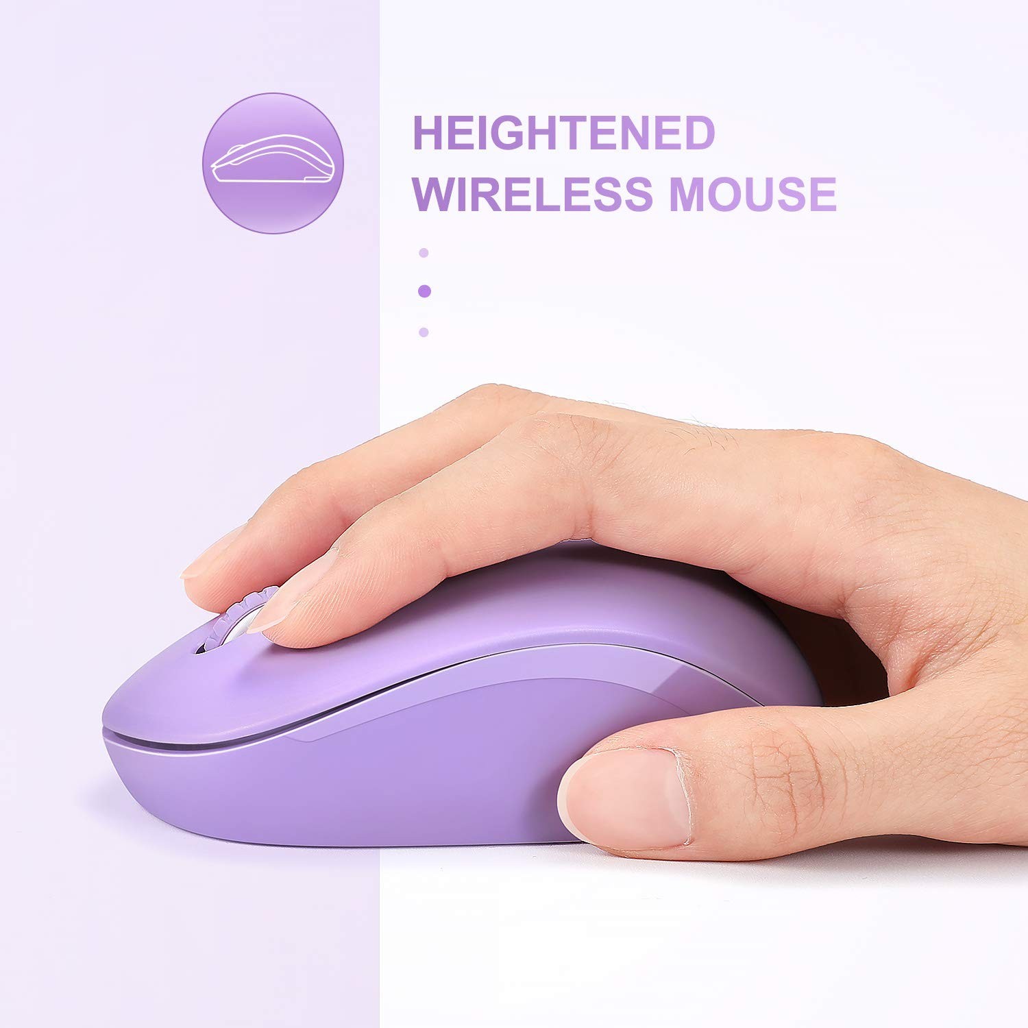 Seenda Wireless Mouse, 2.4G Noiseless Portable Computer Mouse for PC, Tablet,...