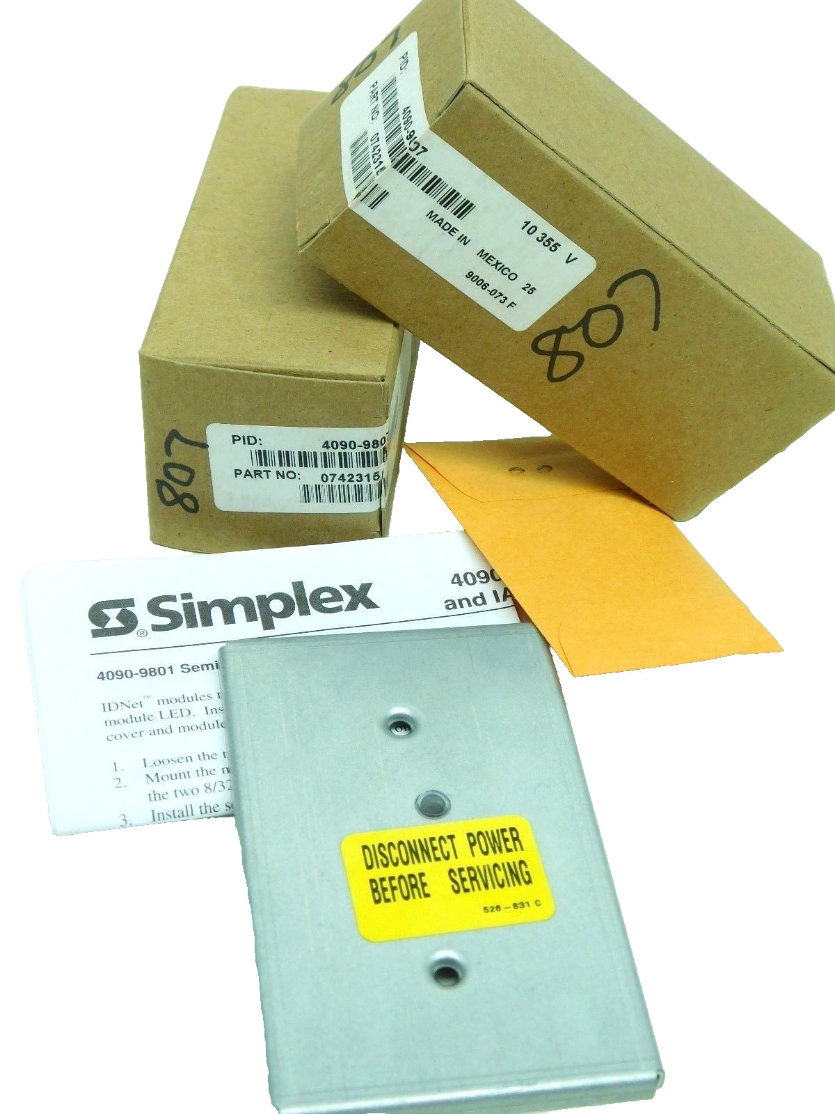 (2) TWO BRAND NEW! Simplex 4090-9807 Semi Flush Trim Plate CT FREE SHIPPING!