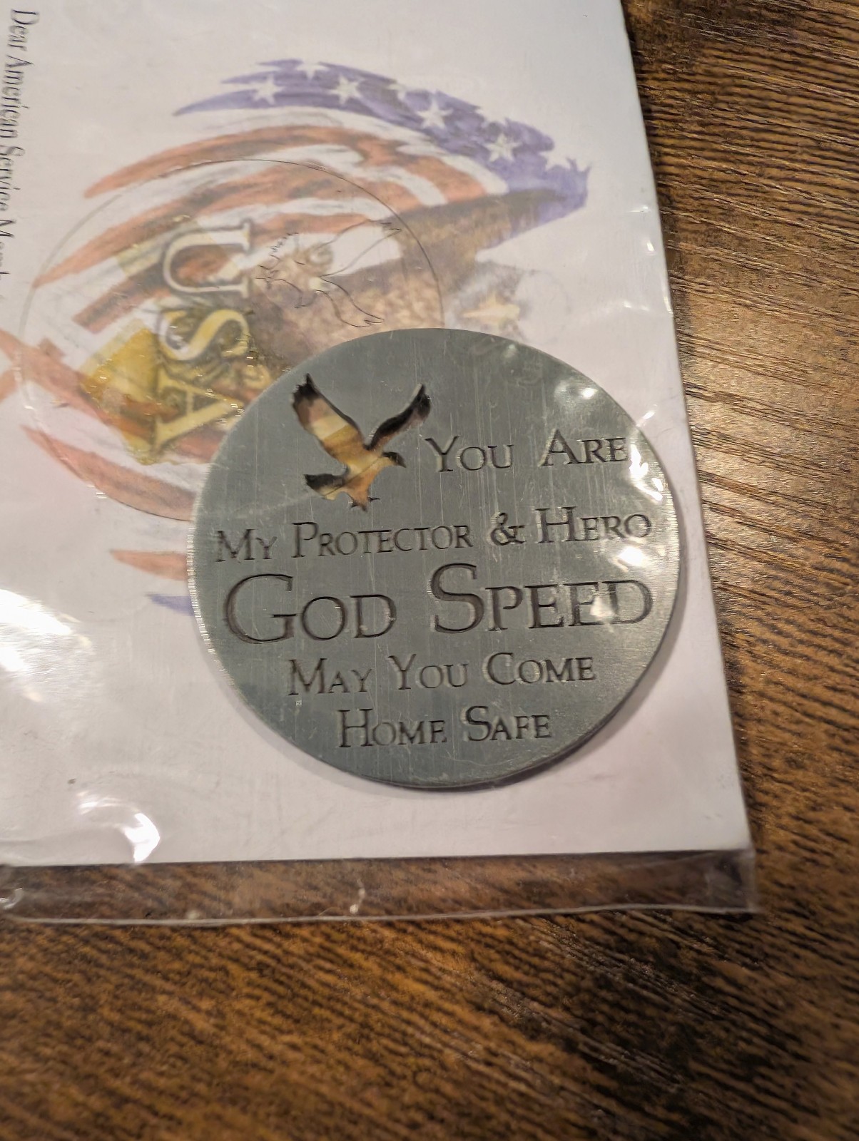 Adopta Platoon 1.5" Military Coin Amulet In Original Packaging