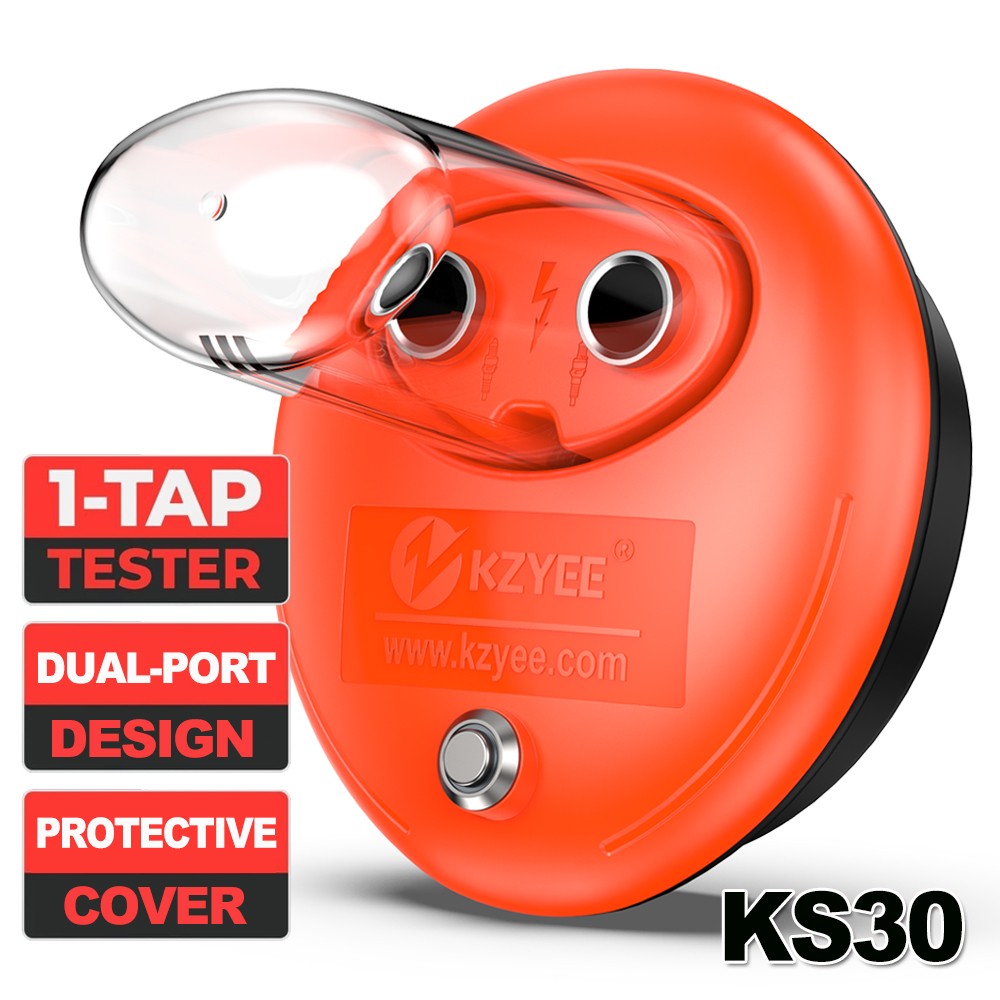 KZYEE KS30 Dual Hole Spark Plug Tester 12V Car Ignition System Diagnostic Checke