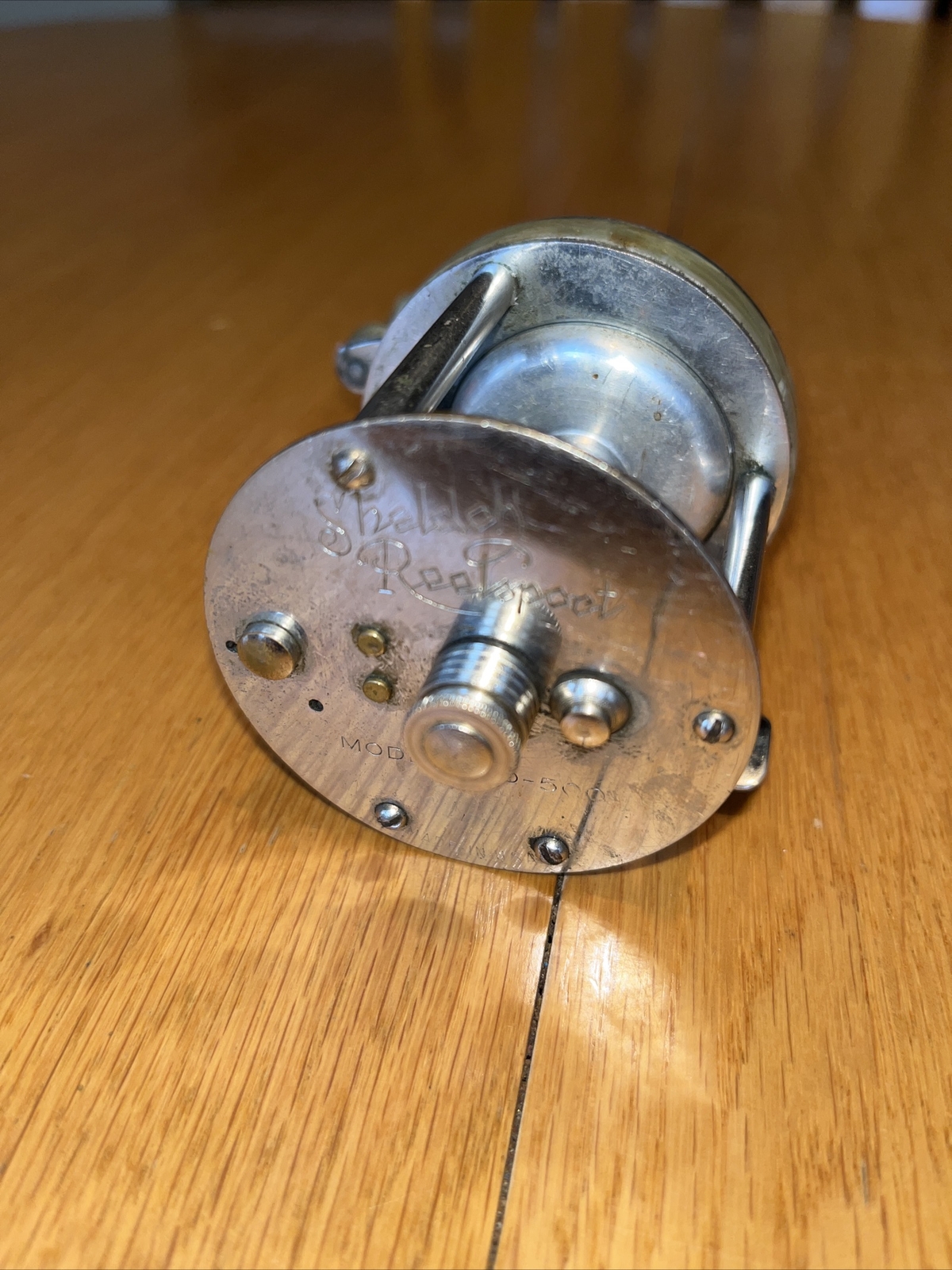 Vintage SHELDON REELSPORT FISHING REEL MODEL-SD-500 Bakelite Handles/Trim  (356)