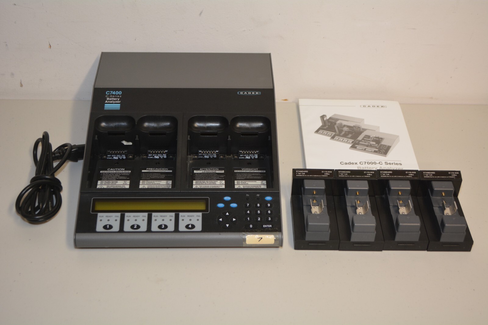 ^ Cadex C-Series C7400 Battery Analyzer W/ 4x Standard AA Cell Adapters #W5733