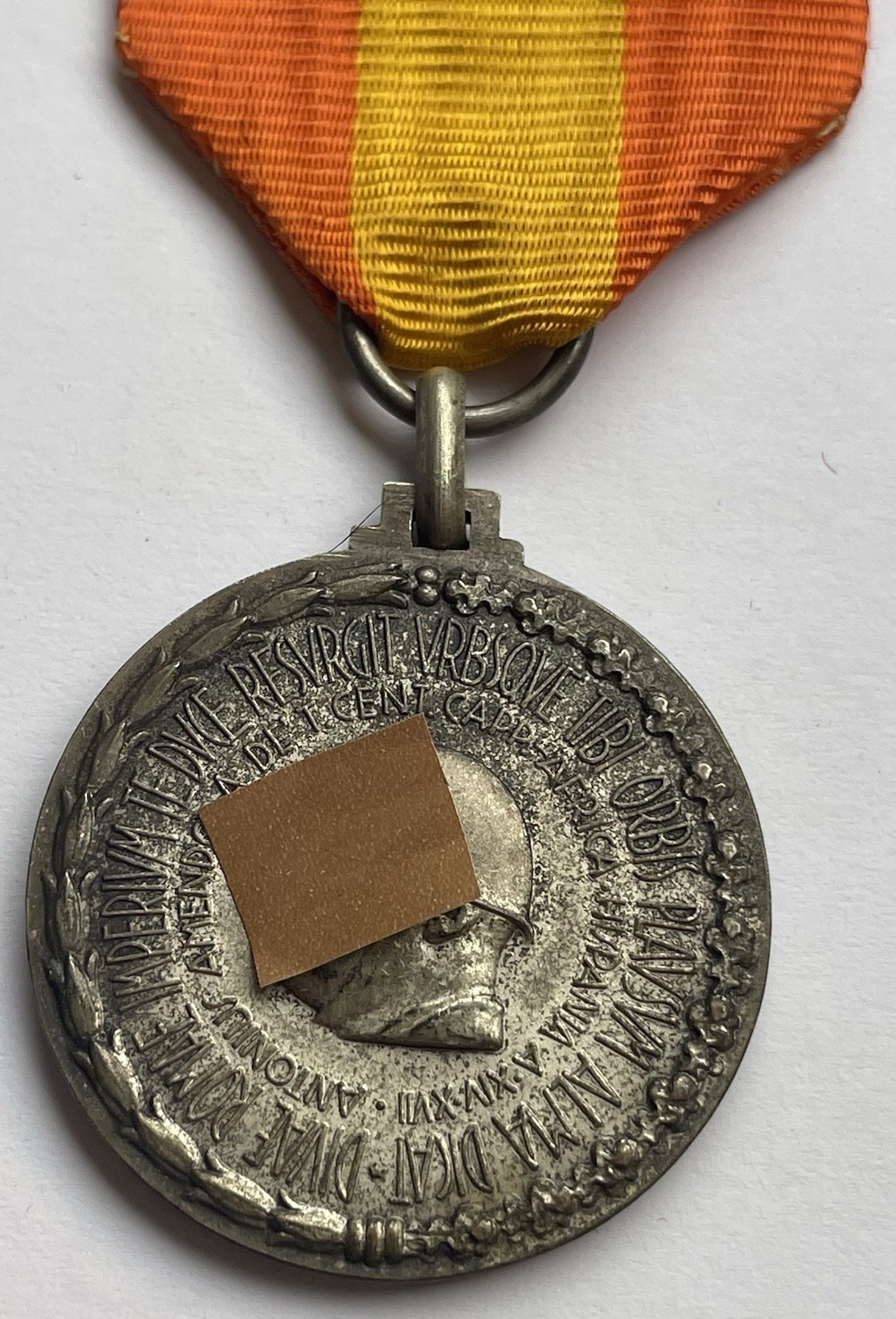 Antonio Amendola De Tebaldi Medal Spain Africa Year XiV XVII E.F. 1936 1939