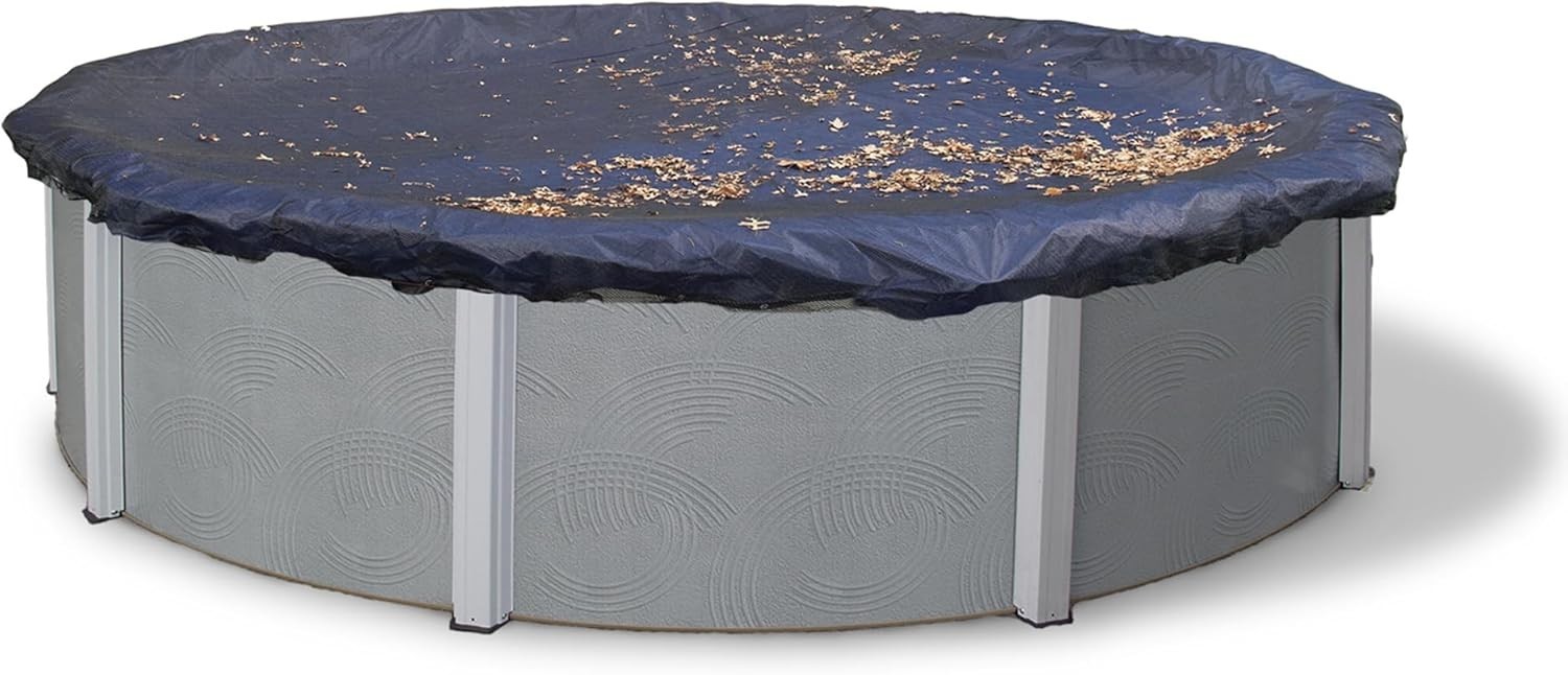 Polyethylene Round Leaf Net Pool Cover 27 ft - Easy Maintenance Solution