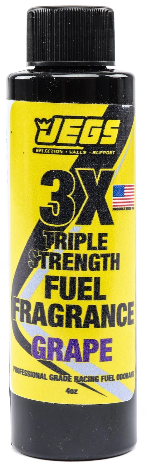JEGS 63600 Fuel Fragrance Grape Scented 4 oz. Bottle Safe for All Internal Combu