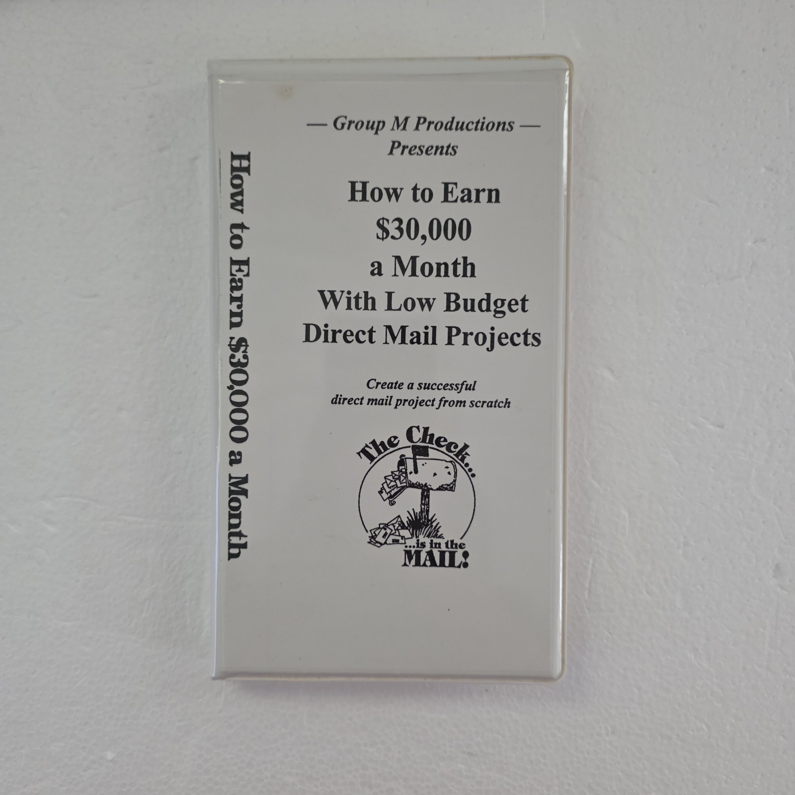 Vintage Rare How to Earn $30,000 a Month By Group M Productions 3-Cassette Tapes