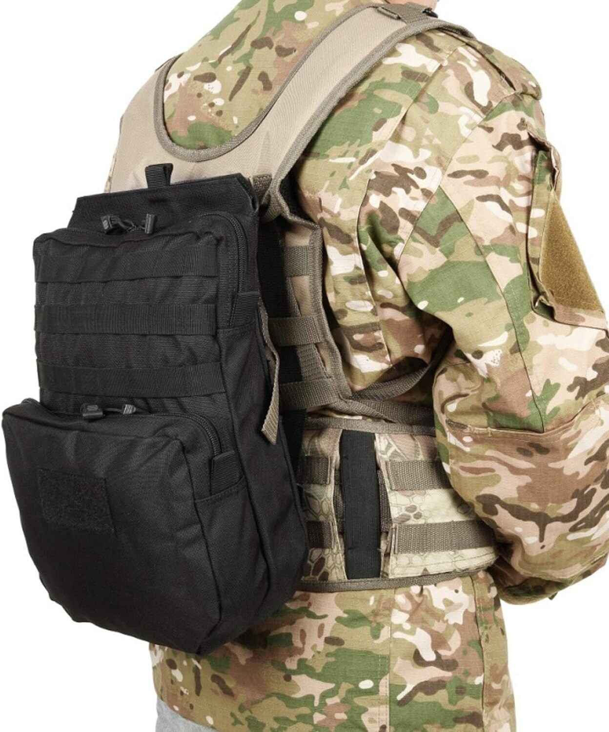 Tactical MOLLE Hydration Pack for 3L Hydration Water Bladder Vest Accessory Bag