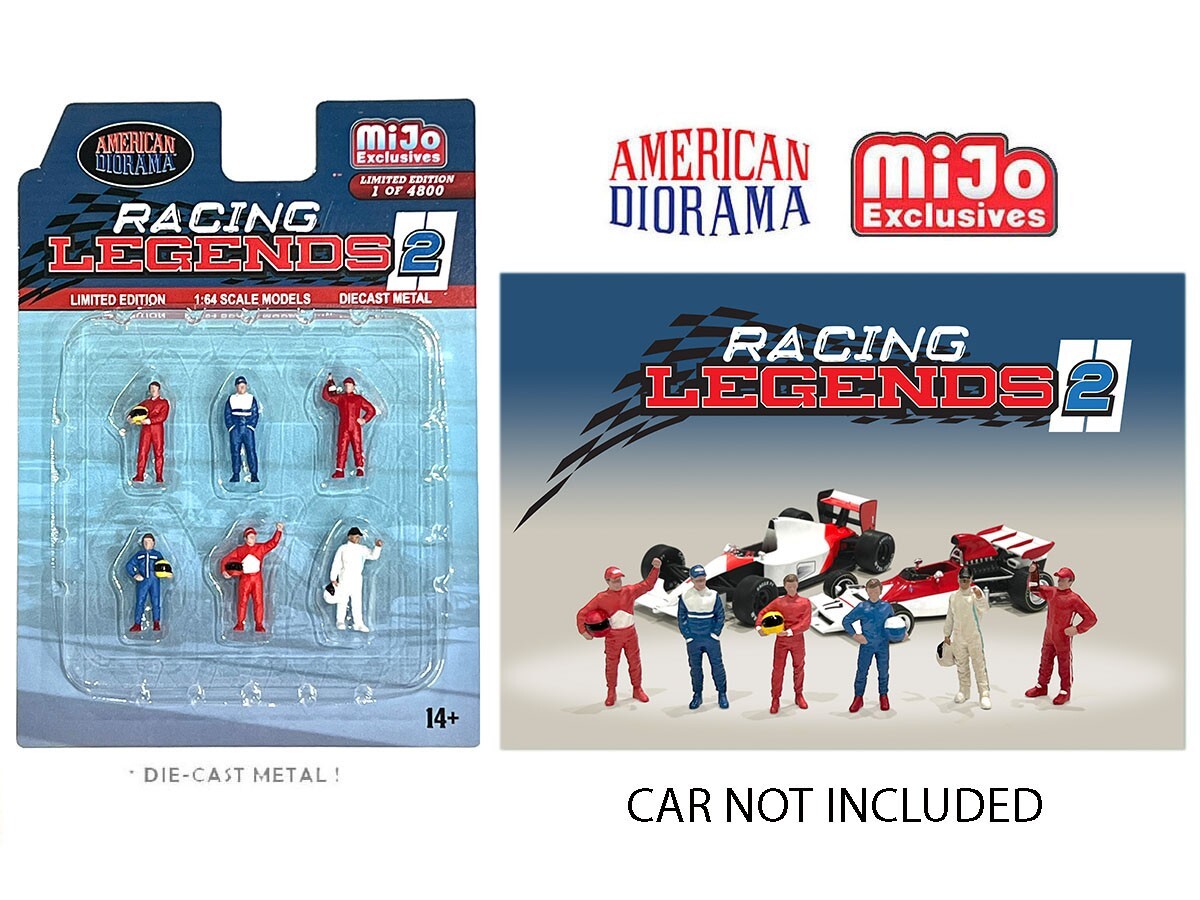 American Diorama 1:64 Racing legend 2  Diecast Figures Set AD-76511-3D