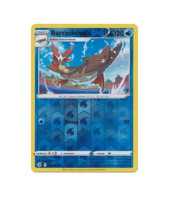 Pokemon -  BARRASKEWDA 083/264 - reverse  Holo - Fusion Strike - NM/M