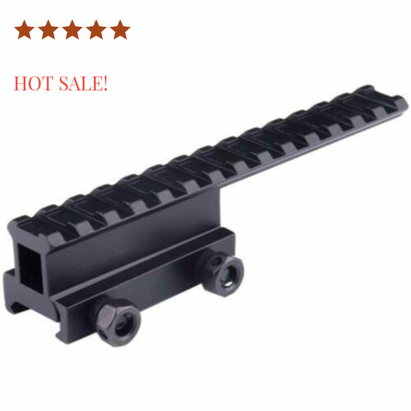 14 Slots Tactical 1inch Riser Scope mount 20mm Picatinny Rail Adapter Mount