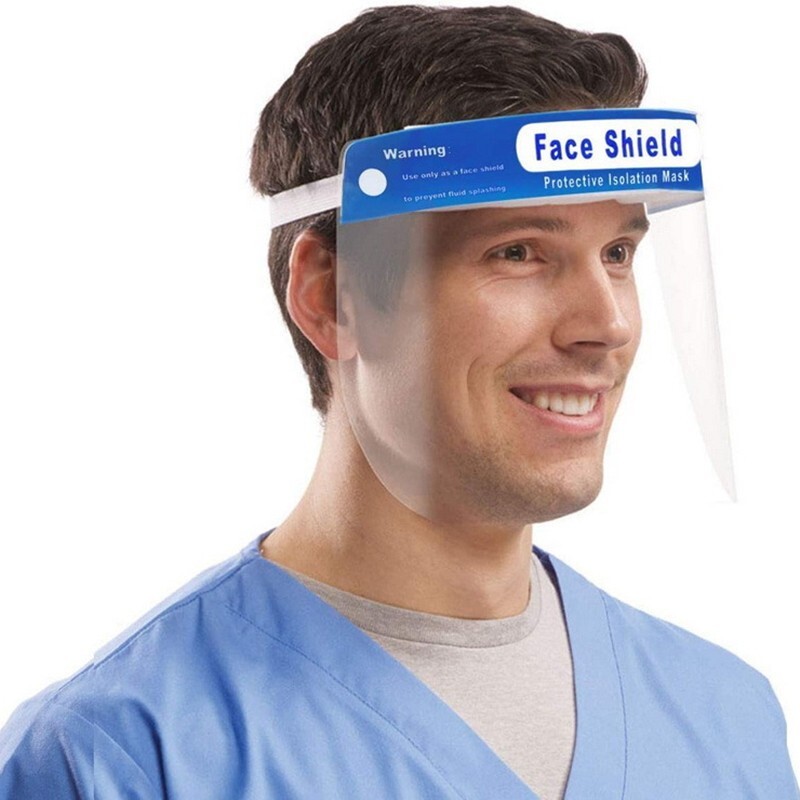 Mask Anti-Splash 5 Pack of 10 pcsShield Reusable Washable Protective Cover Clear