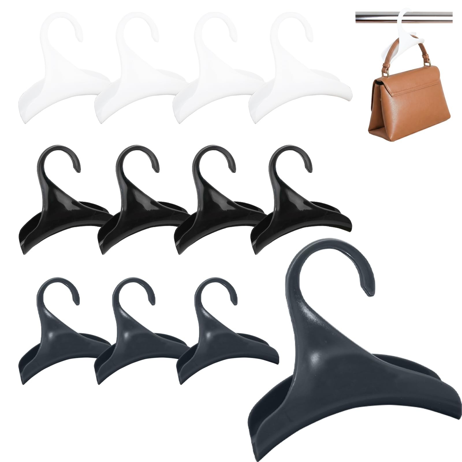 Percha para bolsos, organizador de armario, ganchos para bolsos, soporte bolsos