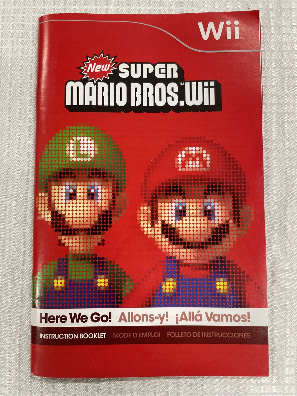 New Super Mario Bros Wii Instruction Booklet (Booklet Only)