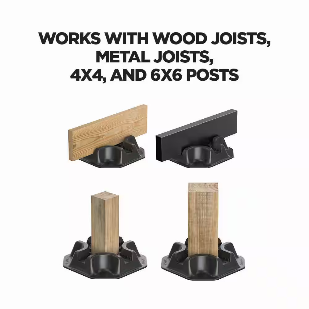 2.2 Lb. Deck Block for Joist and Post Foundation (8-Count) Free Ship NEW