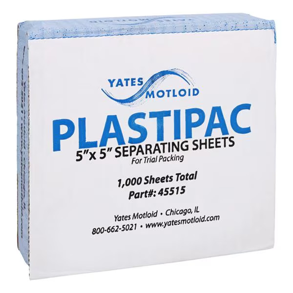 Plastic Separator Sheets 1000 5"x 5" (Yates Motloid) #45515