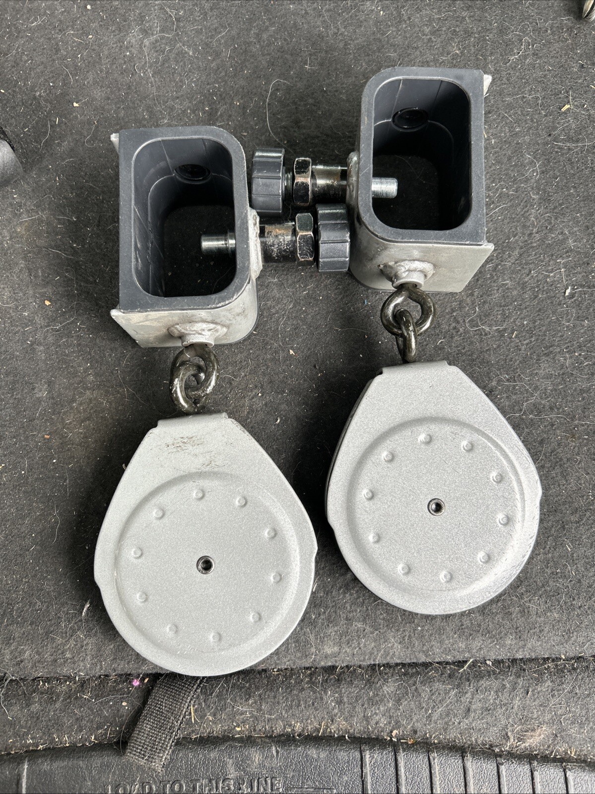 BOWFLEX ULTIMATE 2 SLIDER PULLEYS w/LOCK KNOBS (2)