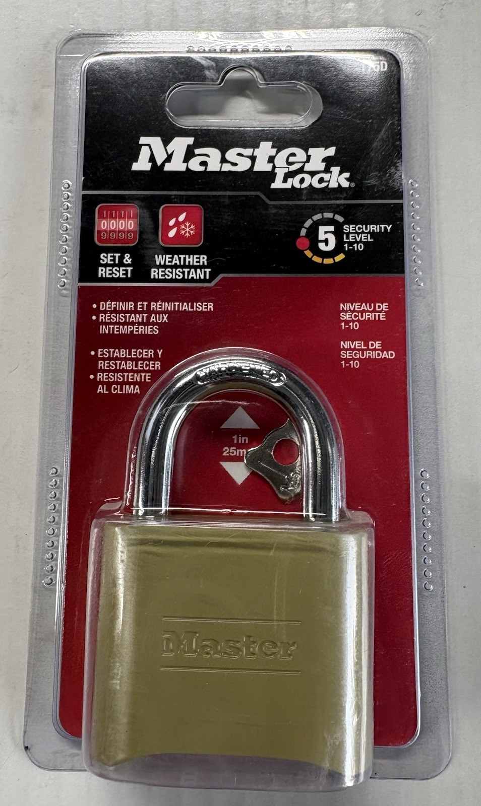 Master Lock 175D Combination Padlock