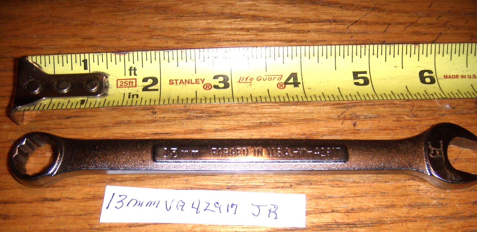 CRAFTSMAN 13MM  12 POINT -VA- COMBO WRENCH  USA -   FREE SHIPPING