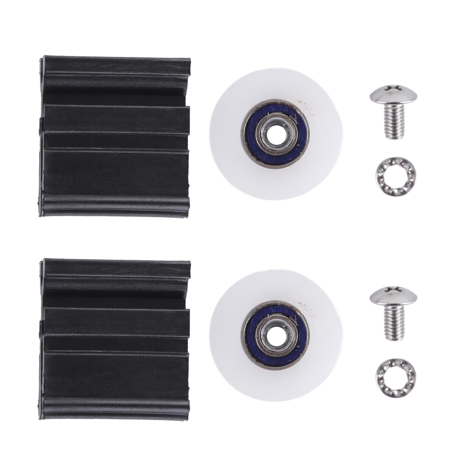 Greenhouse Door Wheel Replacement Kit, 22mm Halls Sliding black