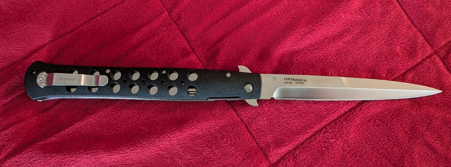 Cold Steel Ti-Lite 6" Blade Black Folding Pocket Knife Zy-Ex Handle # 26SXP LOOK