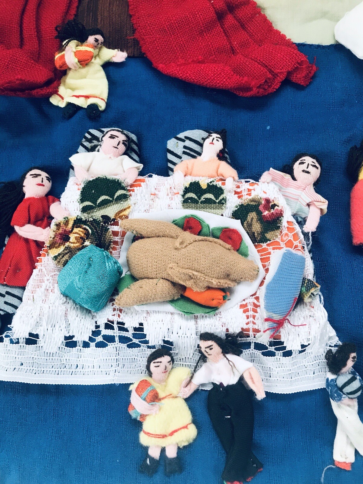 Peru Christmas Navidad Fabric 3D Wall Hanging Culturas Del Sol