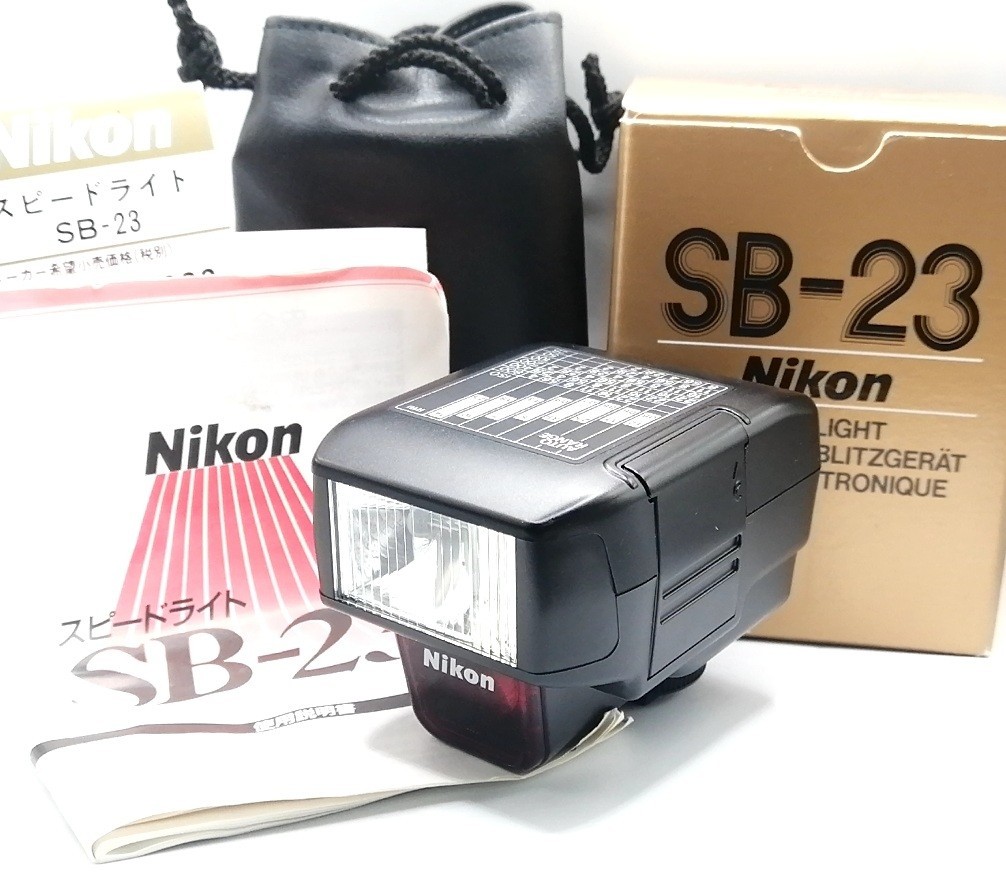 🎦👀✨MINT✨ Nikon Speedlight SB-23 Shoe Mount Flash From JAPAN