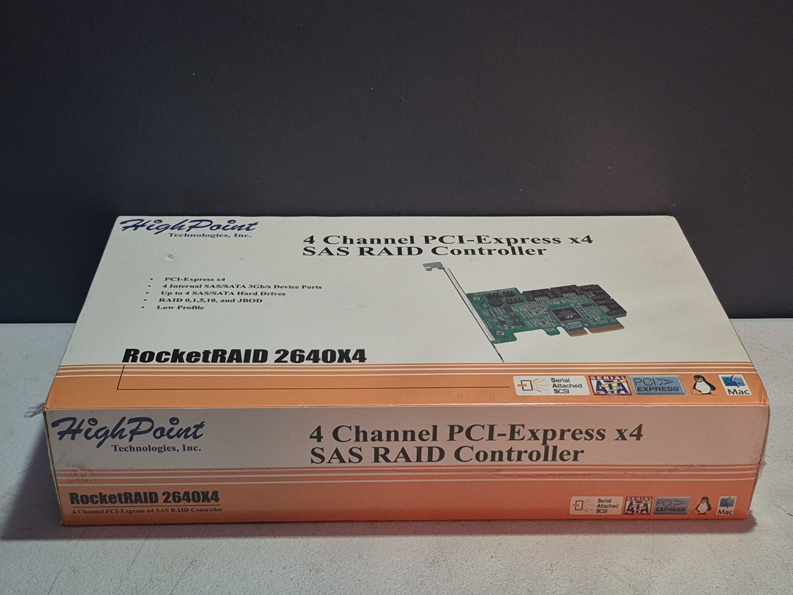 High Point RocketRAID 2640X4 4 Channel PCI-Express x4 SAS RAID Controller NEW