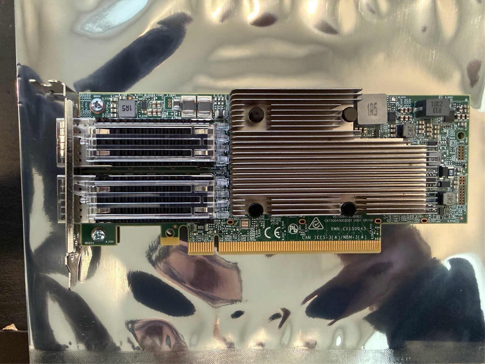 Dell Broadcom 57508 Dual Port 100GB QSFP56 Low Profile NIC 61RP9 BCM957508