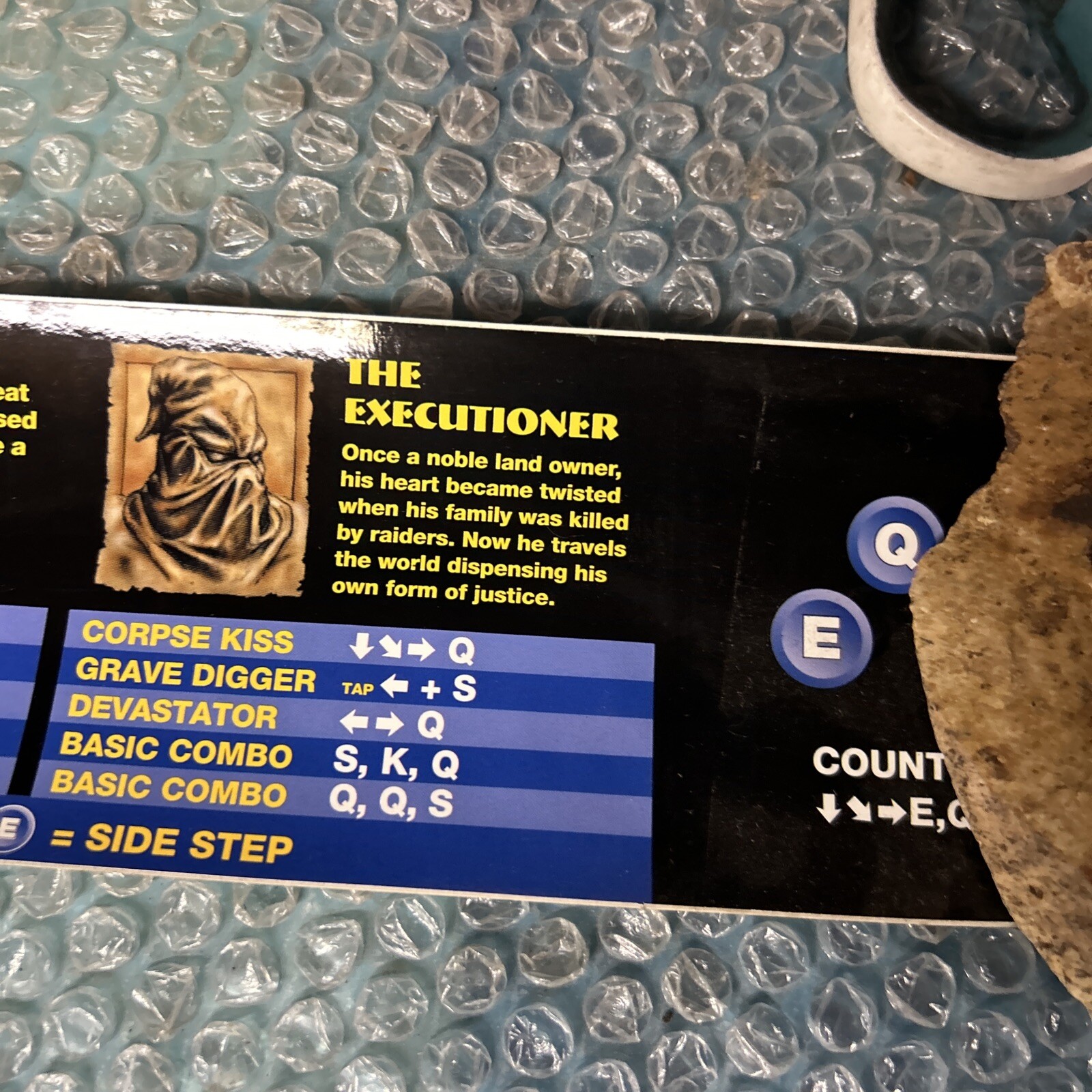 Atari Mace Instruction Sticker ARCADE GAME PART
