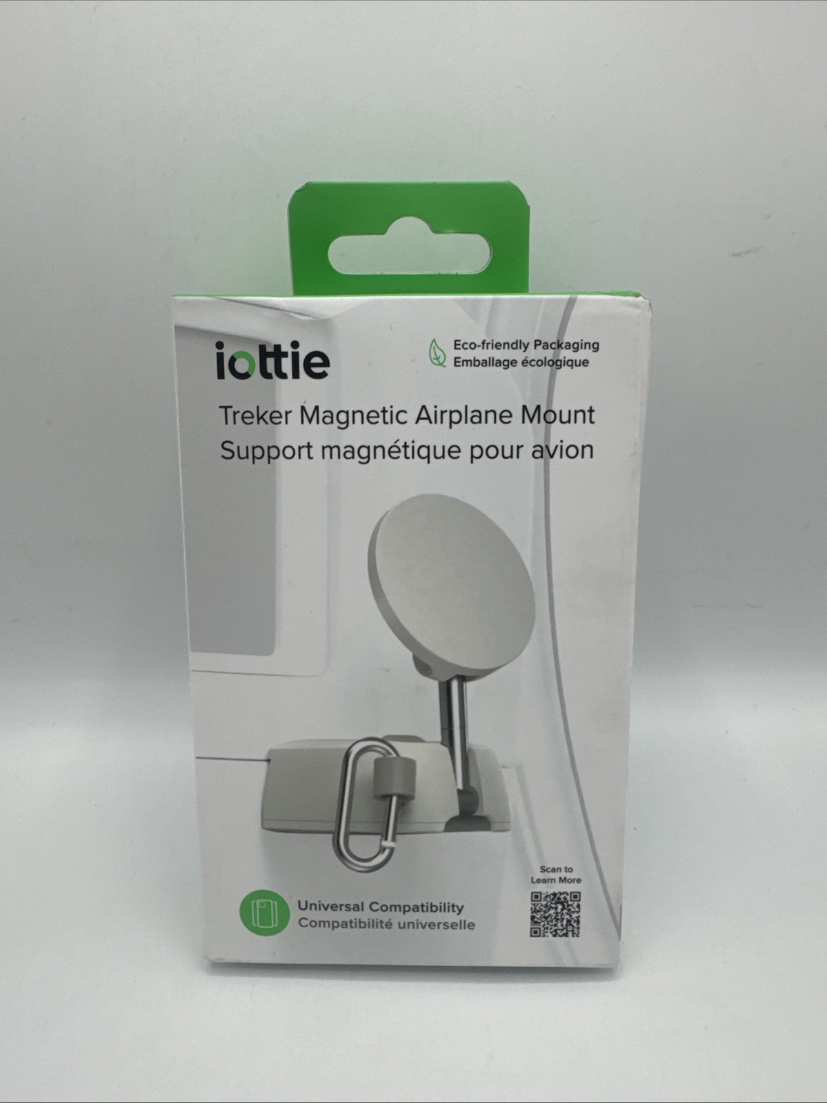 iOttie Treker Magnetic Travel Mount (White) Airplane Phone Holder Universal
