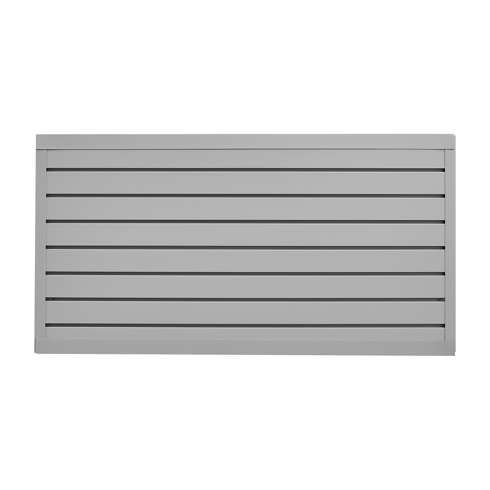 2ft x 4ft Gray PVC Slatwall Panels w/ 300LBS Capacity for Garage, Workshop