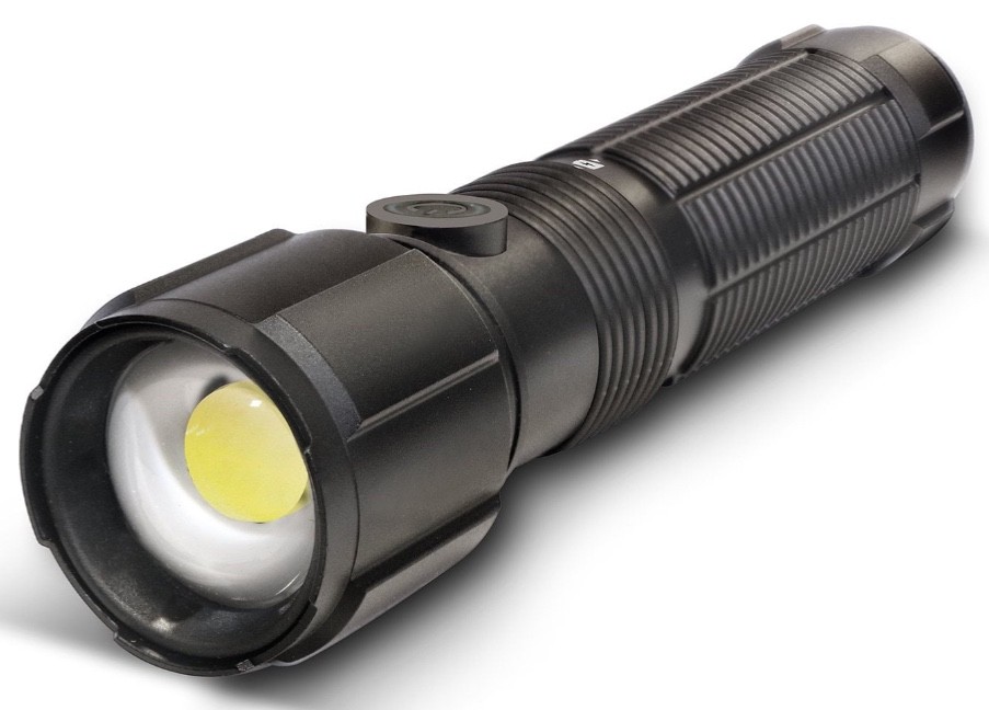 3 Pack Member’s Mark 1700 Lumen Dual Power LED Flashlight Set Rechargeable & AAA
