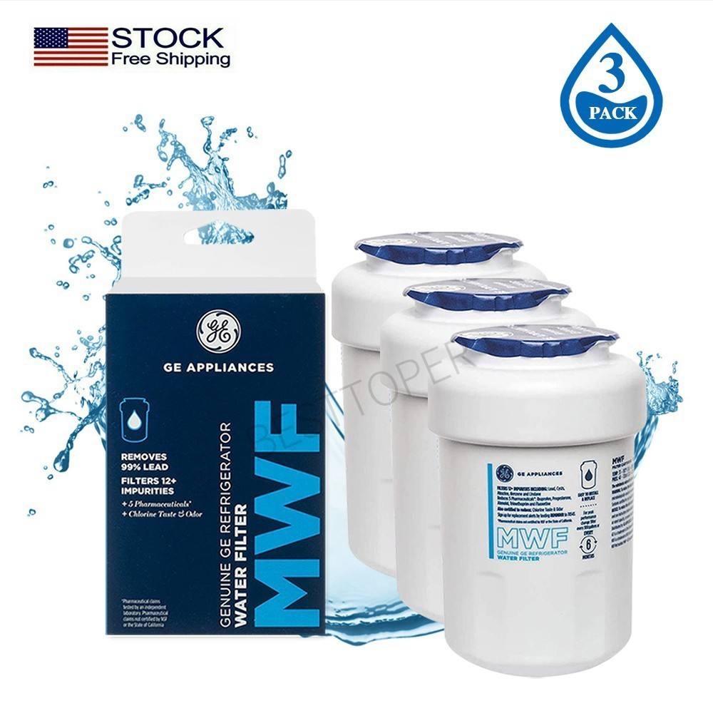 3 Packs Sealed GE MWF MWFP 46-9991 Smartwater Fridge Water Filter Genuine