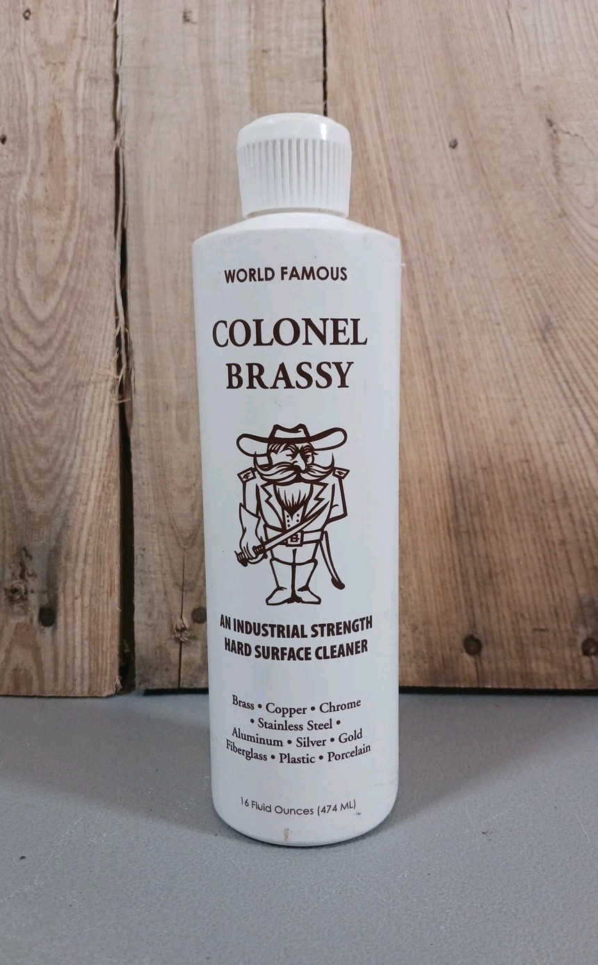 Colonel Brassy - Hard Surface Cleaner/Polish - Motorcycle Boat ATV RV Metal-16oz