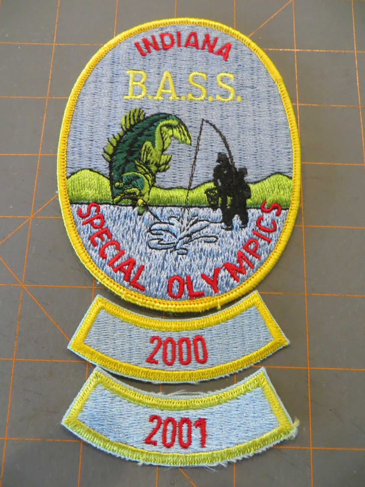 Vintage Mint Patch - Indiana B.A.S.S. Special Olympics 2000/2001 - 5 x 3 1/2"
