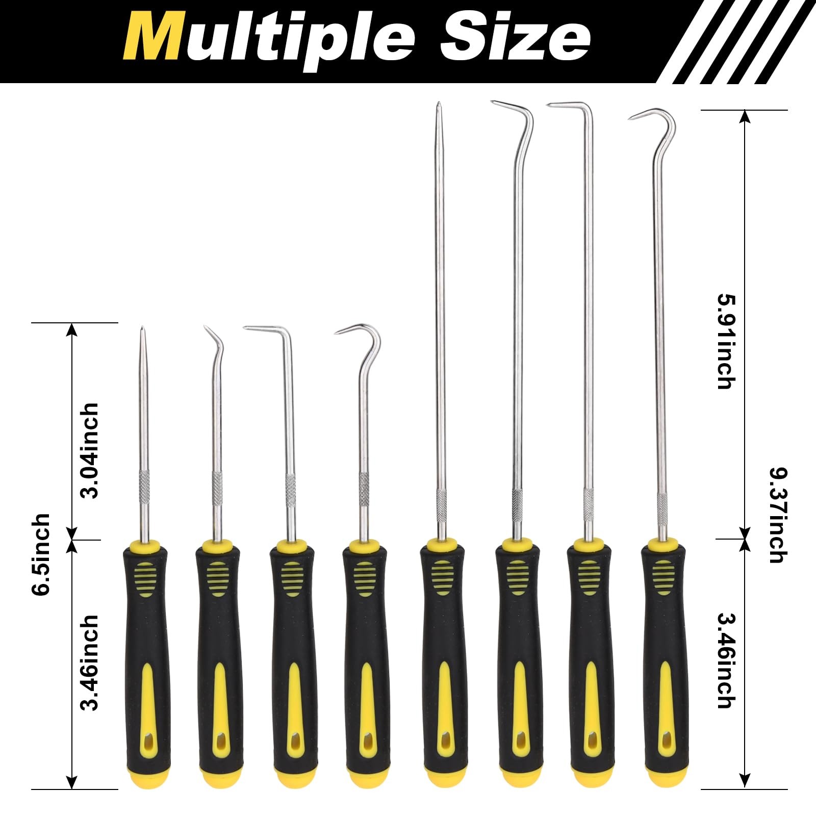 Aleric 8 Pieces Pick and Hook Tools Set, Precision Automotive Pick Tool for C...